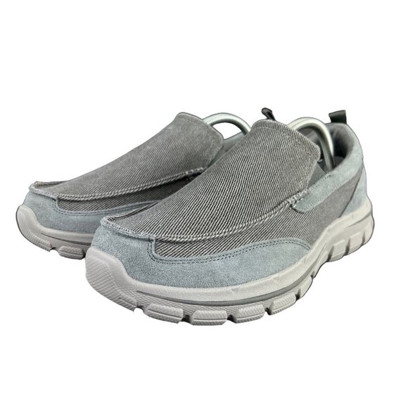 Skechers Palmero Matthis Charcoal Grey Slip On Casual Shoes Men's Sz 8.5-9.5 EE - Picture 6 of 9